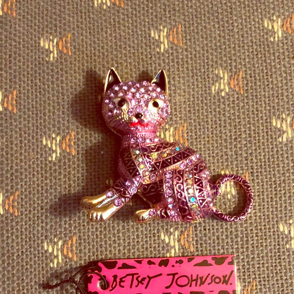 Designer Bling Cat Pin
